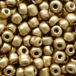 Rocailles 4mm restrained gold, 20 gram